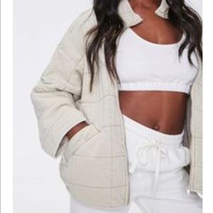 🔥🔥S O L D 🔥🔥 NWT Forever 21 Quilted Zip Up Jacket- (free people dup)